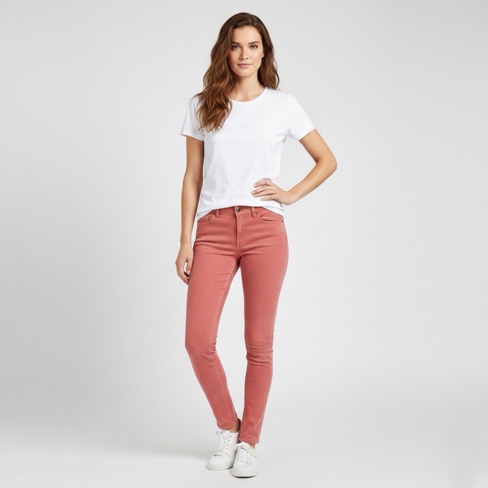 055 RAG & BONE for Aritzia Women's Spiced Coral Skinny Jeans, Sz 28